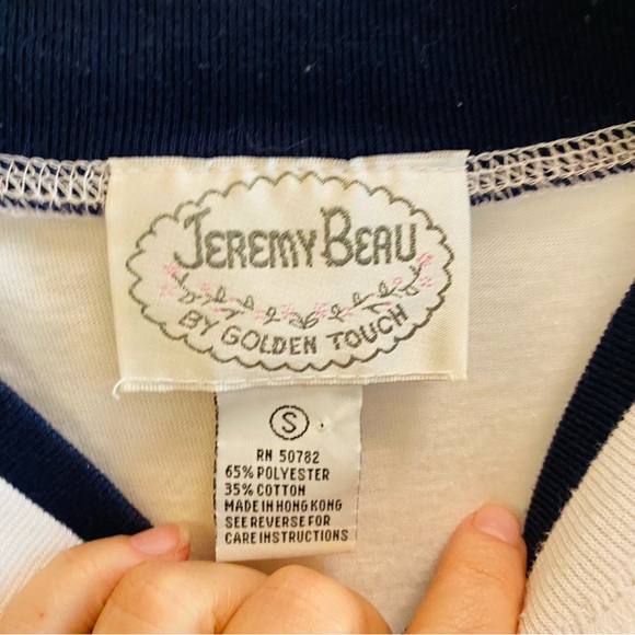 JEREMY BEAU Vintage Nautical Anchor Regatta World Classic Top - Picture 4 of 4